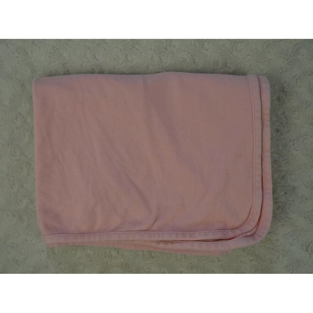 Swaddle Me Summer Infant Solid Light Pink Baby Blanket Jersey Knit Cotton
